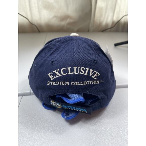 Vintage Reebok Super Bowl XXXVII Hat Adult OS Blue Buccaneers Raiders NFL - Picture 3 of 6
